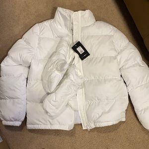 white puffer jacket